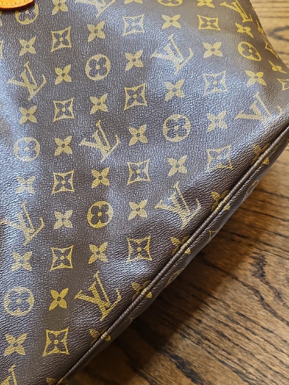 Monogram Canvas Tote w/ Vachetta Trim in Brown & Tan Selling "As Is" Make Offer - Picture 11 of 17